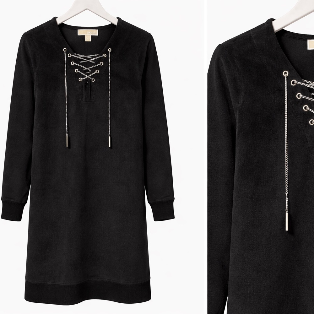 Michael Kors Velvet Shirt Dress